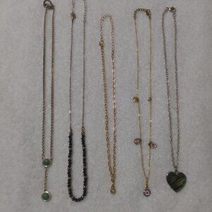 Varieties luxury unique white gold or gold necklace w gorgeous gemstone pendant